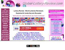 Tablet Screenshot of global-lottery-review.com